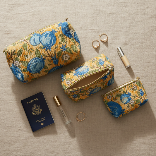 Azulita flat lay
