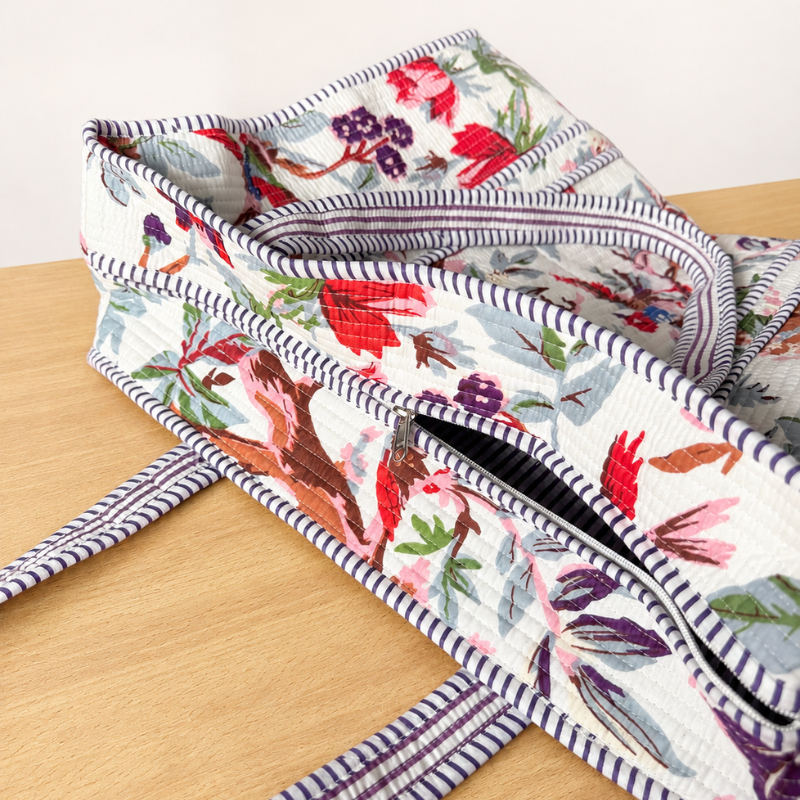 Tote Ave Multicolor con cierre