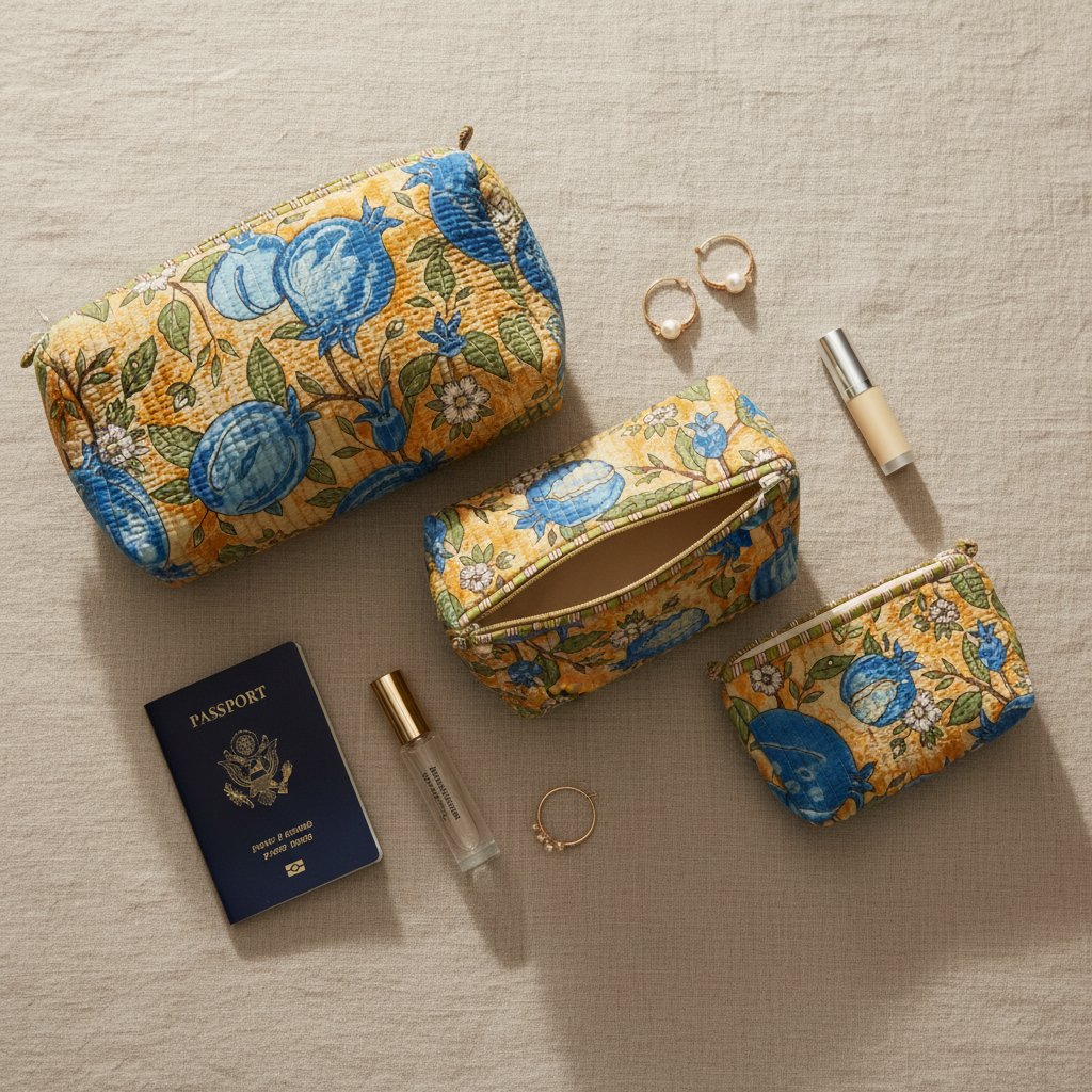 Azulita flat lay